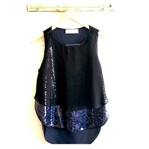 Amanda Uprichard sequin tank sz M